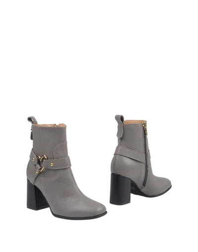 Love Moschino Ankle Boots In Grey