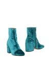Dries Van Noten Ankle Boots In Turquoise