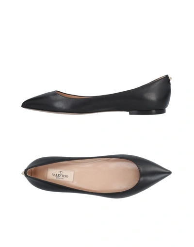 Valentino Garavani Ballet Flats In Black