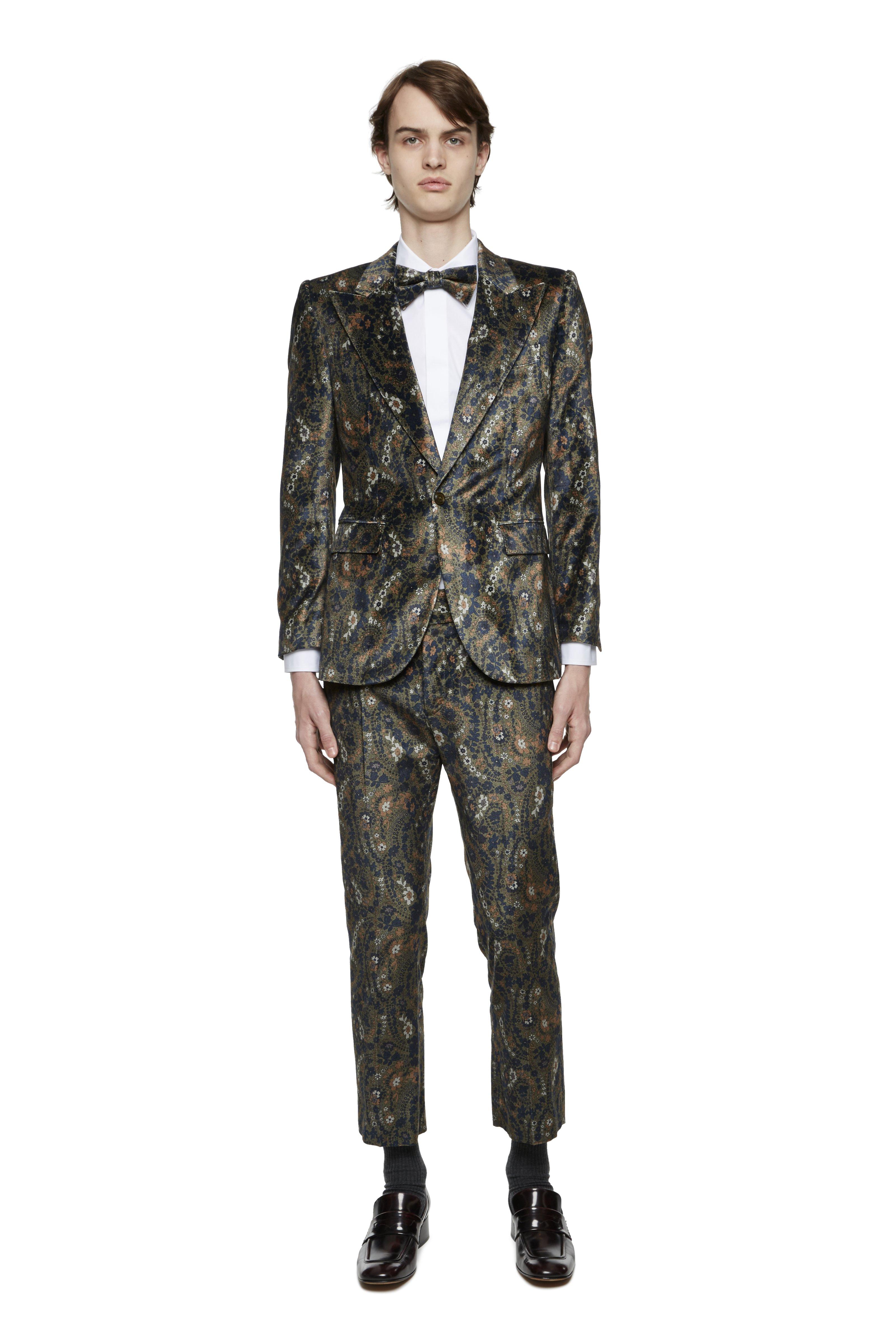 Marc Jacobs Flaubert Floral Velvet Jacket In Army Combo | ModeSens