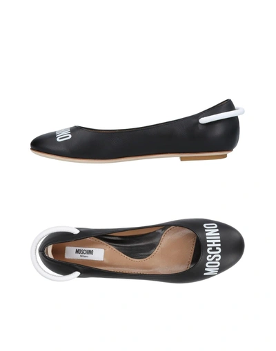 Moschino Ballet Flats In Black
