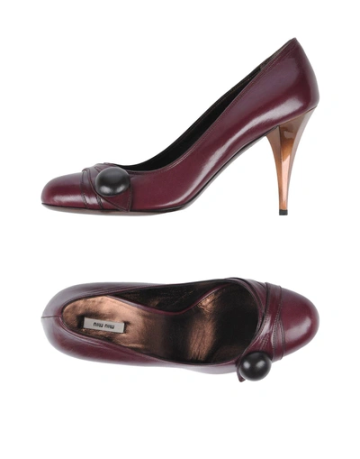 Miu Miu Pumps In Deep Purple