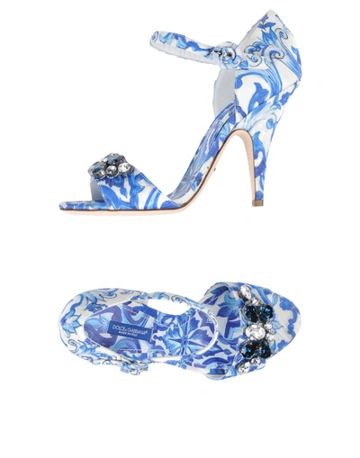 Dolce & Gabbana Sandals In Blue