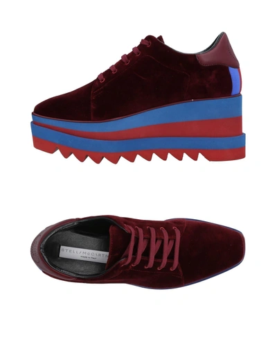 Stella Mccartney Sneakers In Maroon