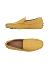 Tod's Loafers In Yellow