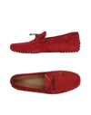 Tod's Loafers In Maroon