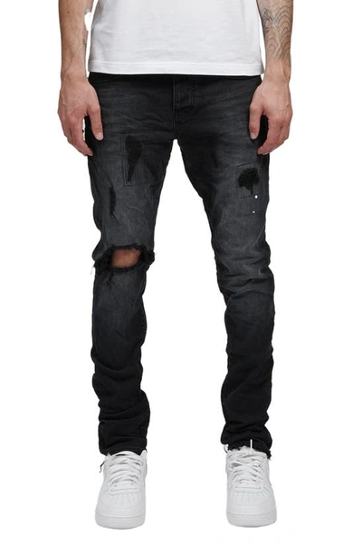 PURPLE BRAND Embossed Skinny Jeans