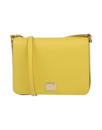 Dolce & Gabbana Cross-body Bags In Yellow