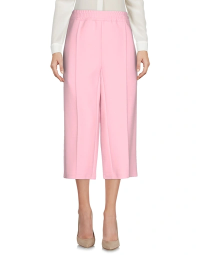 Msgm Cropped Pants & Culottes In Pink