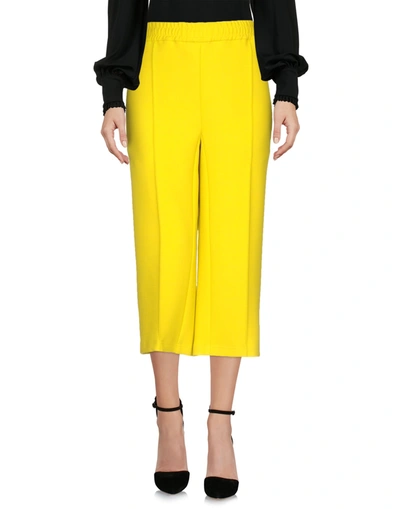 Msgm 3/4-length Shorts In Yellow
