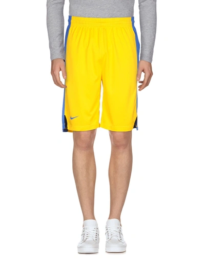 Nike Shorts & Bermuda In Yellow
