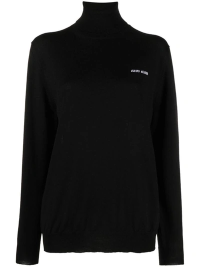Miu Miu Sweaters Black