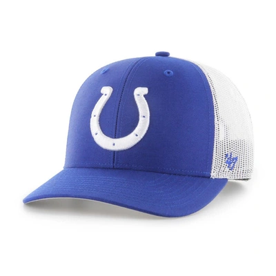 47 Kids' Youth ' Royal/white Indianapolis Colts Adjustable Trucker Hat