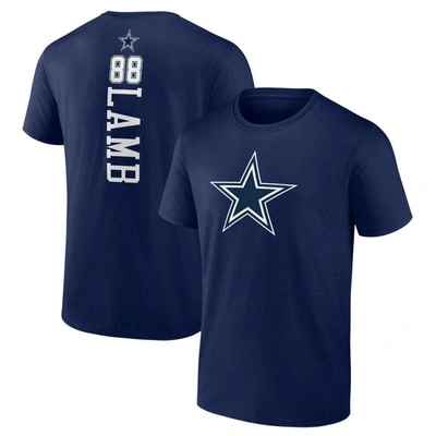 Fanatics Branded Ceedee Lamb Navy Dallas Cowboys Playmaker T-shirt