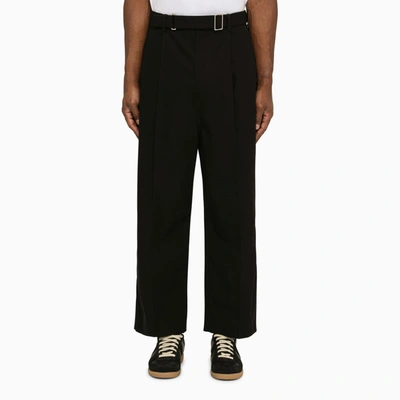 Loewe Low Black Crotch Trousers In Grey