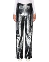 Msgm Casual Pants In Steel Grey