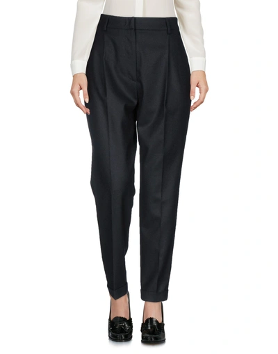 Msgm Casual Pants In Dark Blue