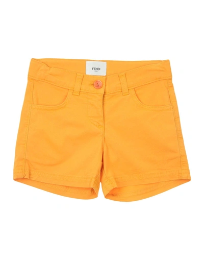 Fendi Shorts & Bermuda In Orange