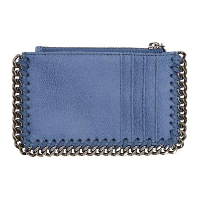 Stella Mccartney Blue Falabella Card Holder