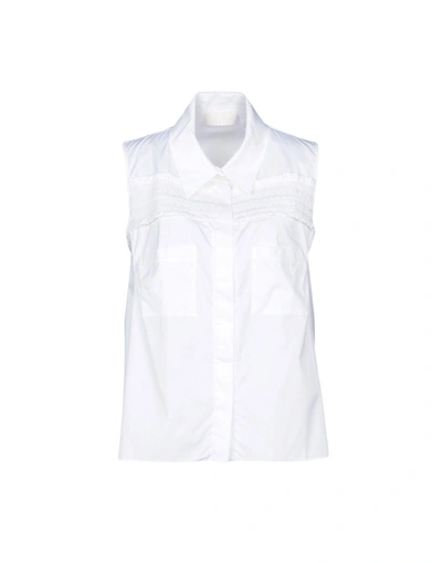 Peter Pilotto Solid Color Shirts & Blouses In White