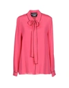 Boutique Moschino Solid Color Shirts & Blouses In Coral