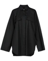 Maison Margiela Solid Color Shirts & Blouses In Black