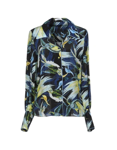 Erdem Floral Shirts & Blouses In Dark Blue