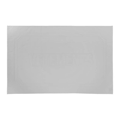 Vetements White Logo Beach Towel 