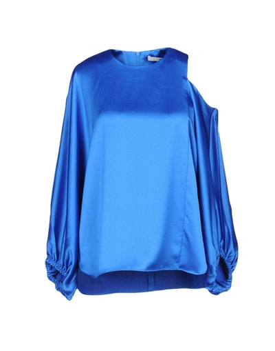 Tibi Blouse In Bright Blue