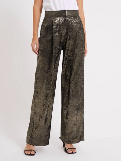 French Connection Alara Molten Suit Trousers In Metallic In Multi
