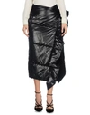 Msgm 3/4 Length Skirts In Black