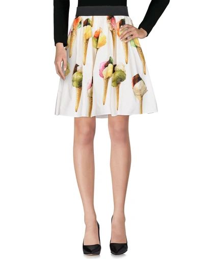 Dolce & Gabbana Knee Length Skirt In White