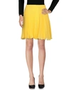Boutique Moschino Knee Length Skirt In Yellow