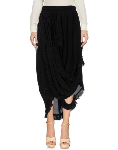 Simone Rocha Knee Length Skirt In Black