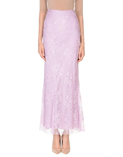 Alberta Ferretti Long Skirts In Purple