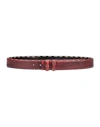 Maison Margiela Leather Belt In Red