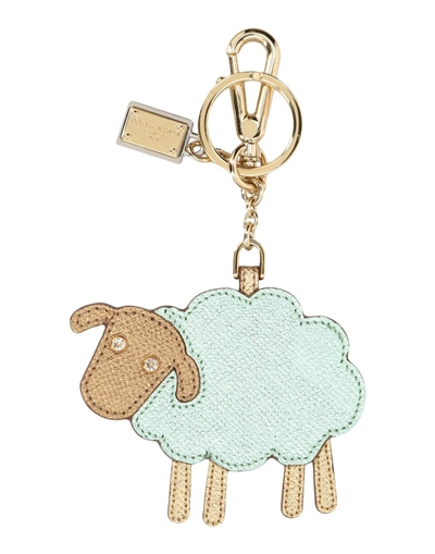 Dolce & Gabbana Key Ring In Light Green