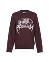 Maison Margiela Sweatshirts In Maroon