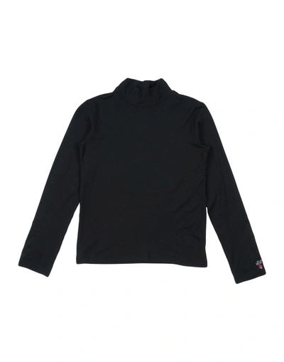 Dolce & Gabbana Toddler Girl T-shirt Black Size 7 Modal, Elastane