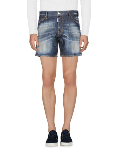 Dsquared2 Denim Shorts In Blue