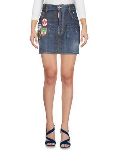 Dsquared2 Denim Skirt In Blue