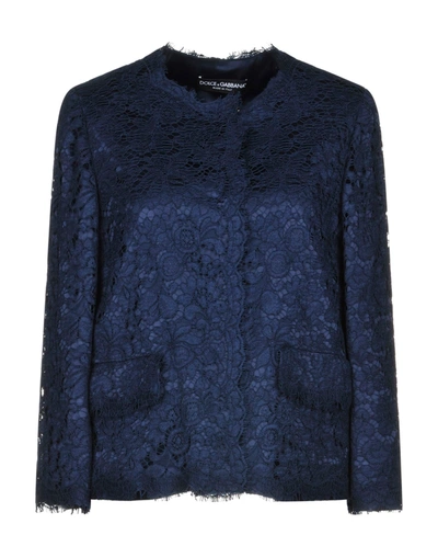 Dolce & Gabbana Sartorial Jacket In Dark Blue