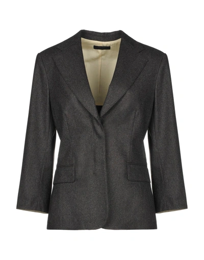 The Row Suit Jackets In Steel Grey