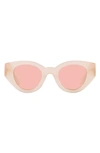 Burberry Meadow 47mm Phantos Sunglasses In Pink