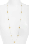 Anna Beck Long Multi Disc Station Necklace In Two Tone