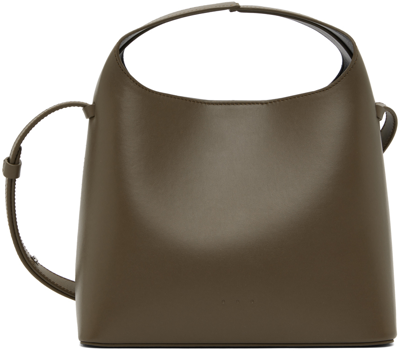 Aesther Ekme Taupe Mini Sac Bag In 192 Grain Earth