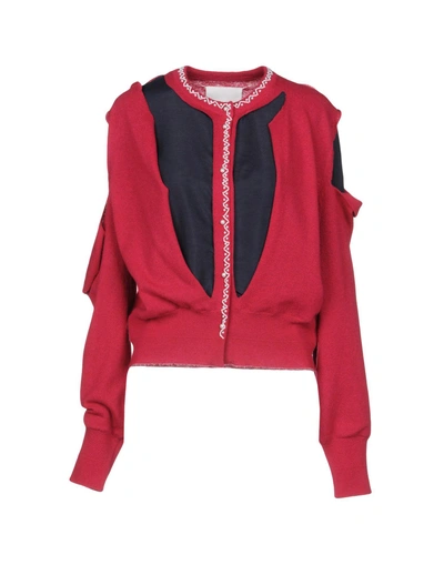 Maison Margiela Cardigans In Fuchsia