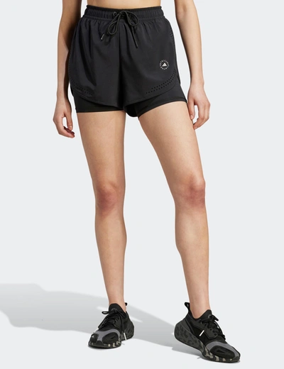 Adidas By Stella Mccartney Truepurpose 2-in-1 Training Shorts In Black