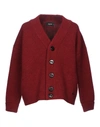 Dsquared2 Cardigans In Maroon