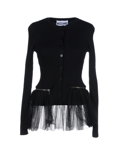 Moschino Cardigans In Black
